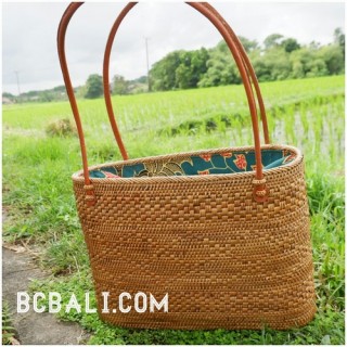 full handmade handbag straw grass handwoven ethnic process